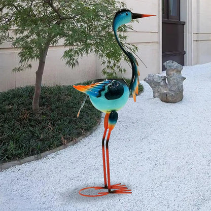 Garden Peacock Crane Fire Bird Figurines Flower Pot Clearance For Outdoor Statues Yard Patio Ornaments Decorative