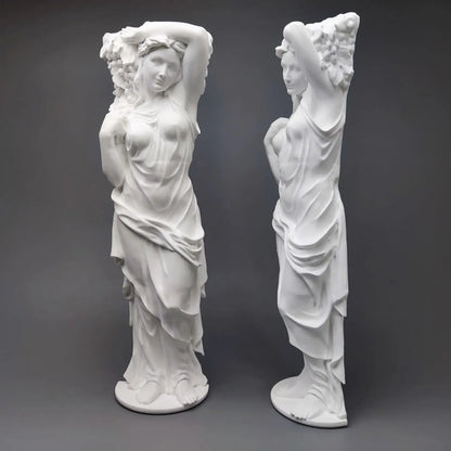 Creative Roman Column Modern Home Decoration Art Plaster Portrait Sketch Statue Ornaments Art Figurine Elegant Room Decoration