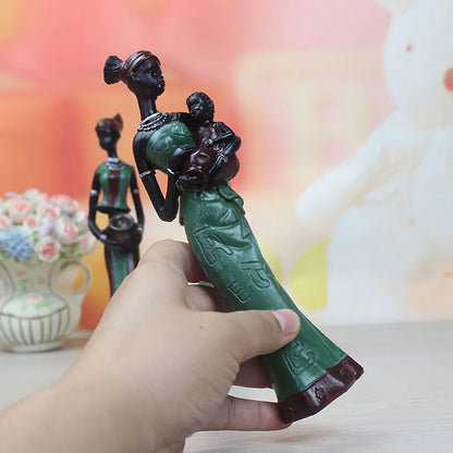 3pcs Home Decor Statues And Figurines Modern Sculptures Resins Living Room Decorative Figures Decoration Tv Cabin African Women
