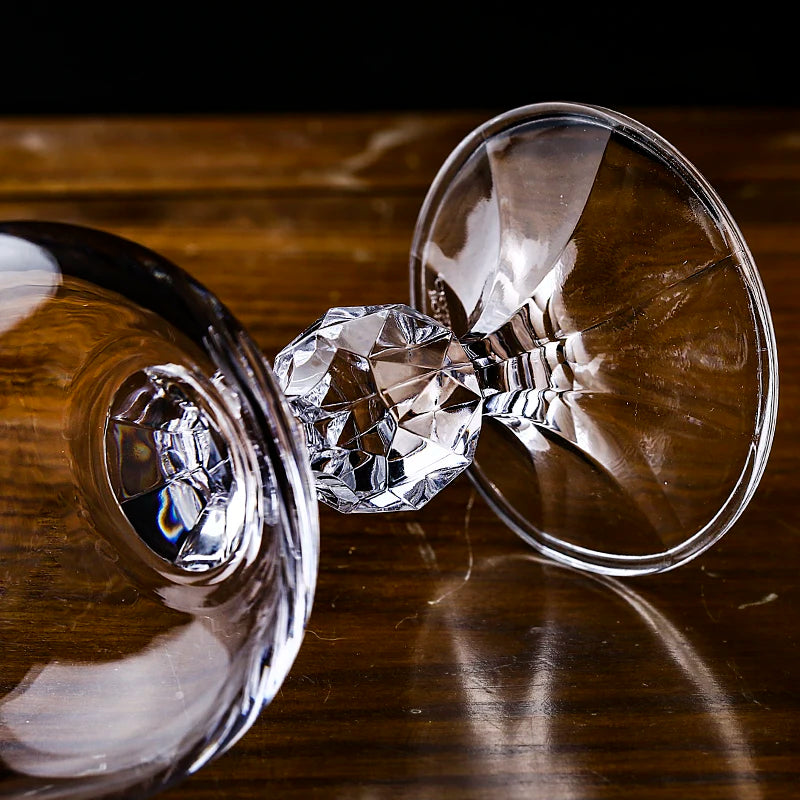 50ml tall glass Gold decoration Creative Crystal glass Brandy glass wine glass Restaurant bar wine set