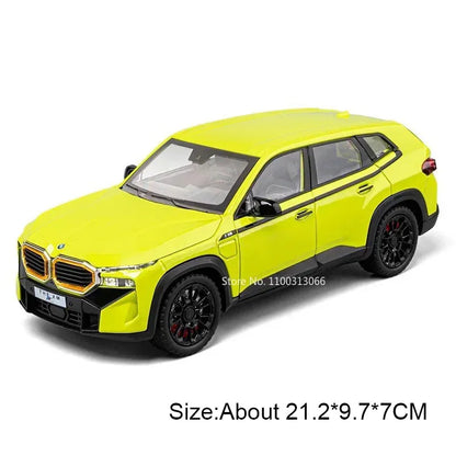 1:24 Scale i5M60 XM Toys Models Cars Alloy Diecast Rubber Tires Miniature Vehicle with Light Sound Car Kids Children's Day Gifts