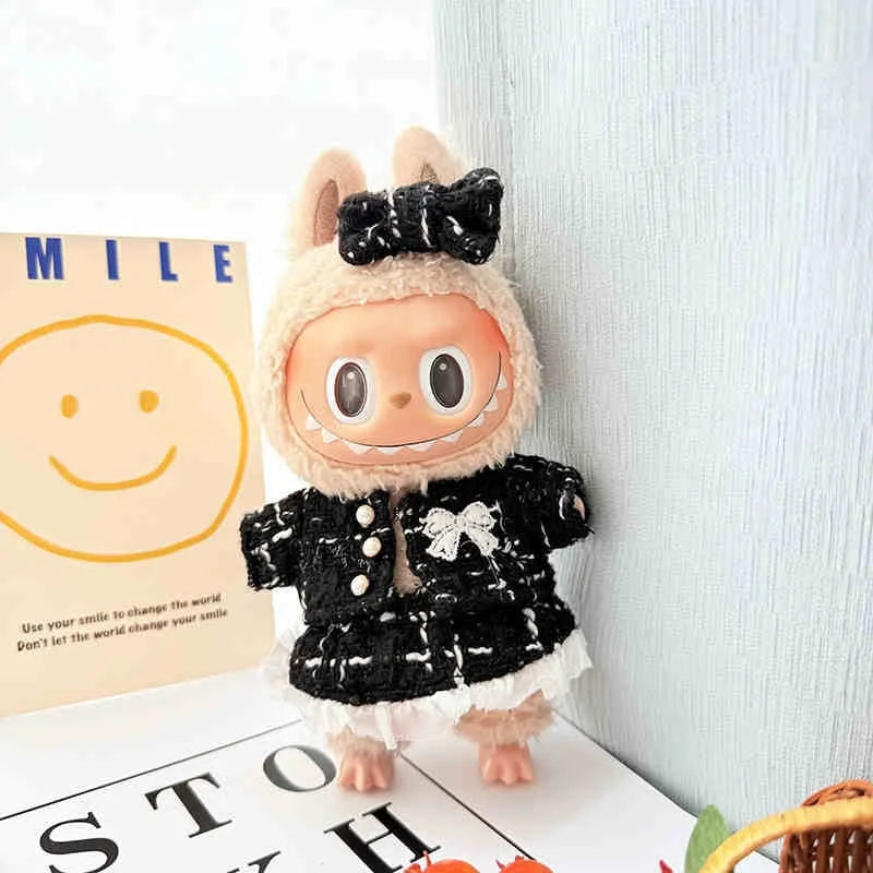 17cm Lafufu Doll's Clothes Shoes Bag The Monster Outfit Accessories Clothing Gift Sweet Princess High-quality Dress