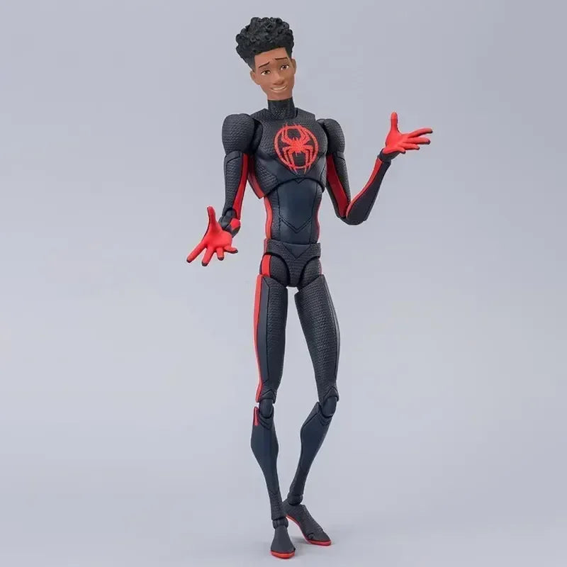 Shf Anime Spider-man Figuarts Miles Morales Gwen Action Figures Spider Man Figurine Spiderman Figure Pvc Model Doll Toys Gifts
