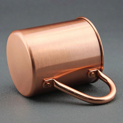 450ML Copper Mug Water Cup Moscow Mule Cup Straight Body Curling Cup Bar Cocktail Glass Beer Mug