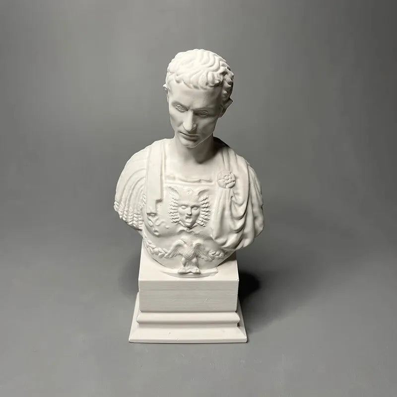 Caesar's Plaster Sculpture Personalized Creative Character Model Ornament Museum Replica Art Decoration Desktop Aesthetics