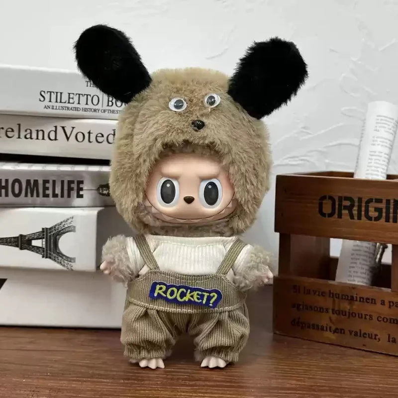 Mini Plush Doll'S Clothes Outfit Accessories For  Exo 15-17cm Lafufu Idol V1 V2 Overalls Set Clothing Gifts In Stock