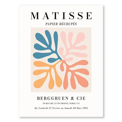 Matisse Juice Fruit Pink Orange Poster Cute Bohemian Art Heart Wall Art Flower Market Fashion Gallery Wall Bedroom Decoration