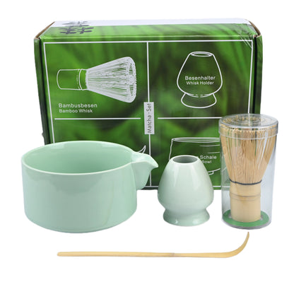 4PCS/Set Japanese-style Matcha Bowl , Spoon, Tea Whisk, Perfect Gift For Ceremony, Traditional Decoration