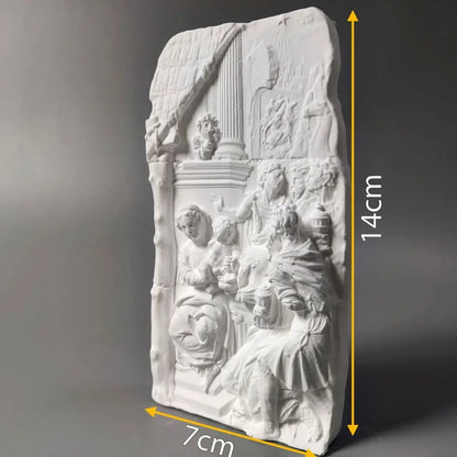 "Adoration Of The Magi" Gypsum Model Desktop Ornaments Art Figurine Modern Home Luxury Decoration Livingroom Sculpture Crafts