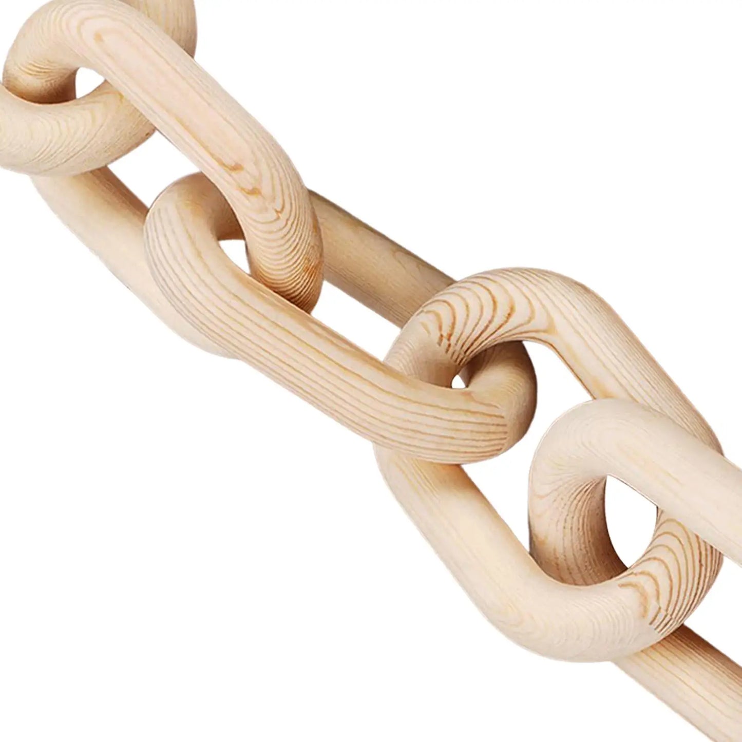 Wooden Chain Link Bohemian Art Hand Carved Modern Ornament Crafts for Farmhouse Bedroom Coffee Rustic Decoration