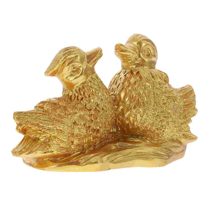 Mandarin Wedding Figurine Ducks Animal Chinese Couple Gifts Ornament Statue Resin Decor Sculpture Model Figures Table