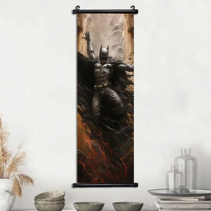 DC Batman Hanging Scroll Poster Movie Wallpaper Wall Artwork Canvas Painting Home Decoration Art Print Bedroom Decor Gift