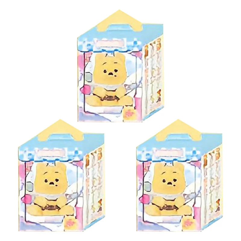 Disney Winnie the Pooh Naughty Party Vinyl Plush Blind Box Pooh Bear Bag Pendant Mystery Box Surprise Toy Cute Doll Decor Gifts