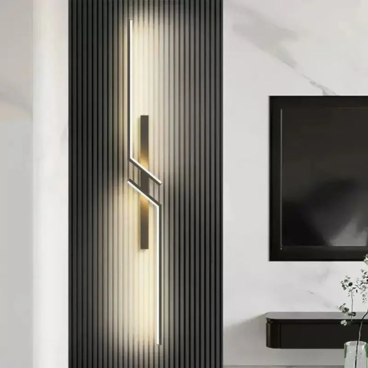 Modern LED Wall Lamp Long Bar Scone Home Decor Living Room Bedroom Minimalist Wall Light Bedside Background Interior Lighting