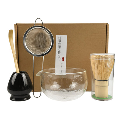 5PCS/Set Japanese-style Matcha Bowl , Spoon, Tea Whisk, Sieve Mesh, Perfect Gift For Ceremony, Traditional Decoration