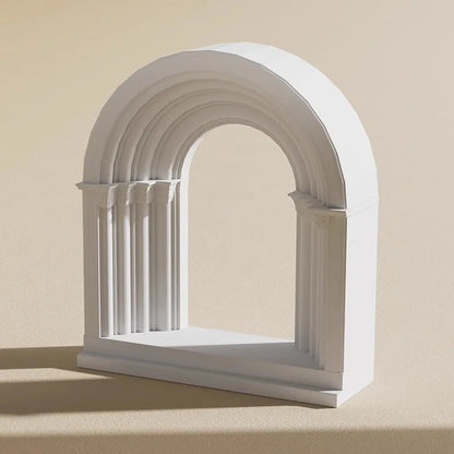 Roman Arch Plaster Relief Sculpture Art Decor Coffee Table Display for Nordic Home Decor Aesthetic Cultural Collectible Statue