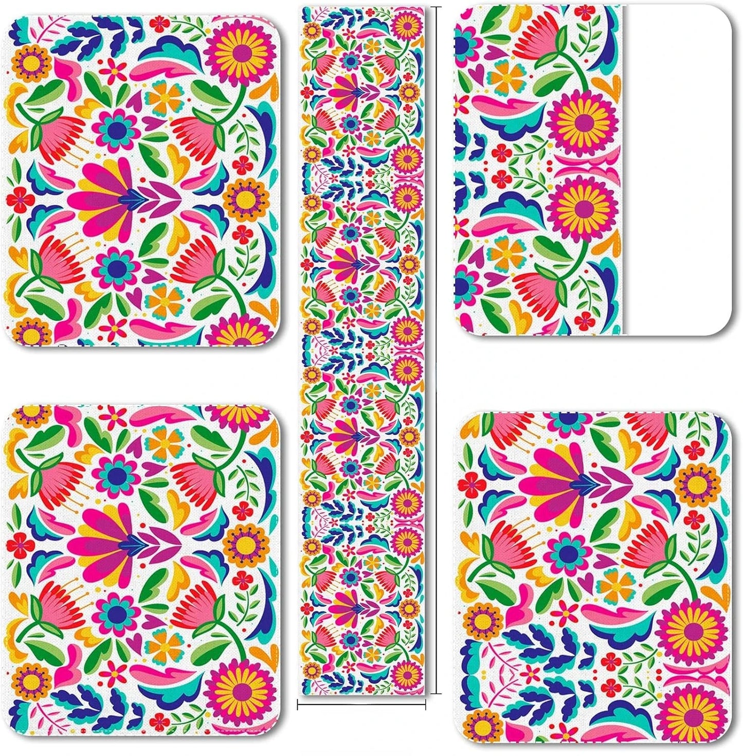 Mexican Floral Linen Table Runner Cinco De Mayo Mexico Let's Fiesta Party Decoration Dining Room Home Kitchen Table Decorations