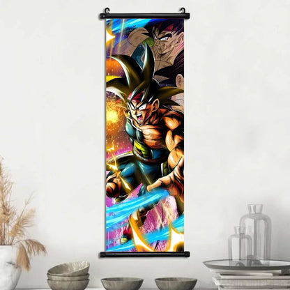 Dragon Ball Goku Poster Painting Birthday Gifts Wall Art Living Room Decoration Paintings Modular Bejita Hanging Scrolls Decor