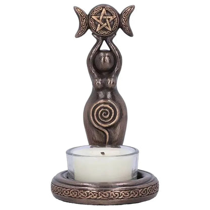 Statue de thé Triple déesse, chandelier de dieu, ornements artisanaux en résine parfumée, 1 pièce, nouvelle collection 2023, Décoration de maison