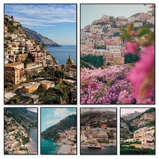 Modern Italy Cityscapes Posters Wall Art Canvas Paintings And Print Landscapes HD Pictures For Living Room Home Decor Frameless