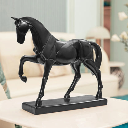 Horse Statue Figurines Animal Model Desktop Figurine Resin Animal Model Horse Figurines for Office Decoration Garden