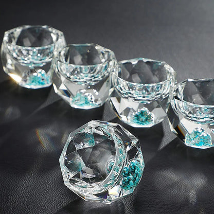 YWDL 6pcs Set 50ml Crystal Wine  Glasses Vodka Whiskey Party Glass Cup Espresso Coffee Cups Tea Cup Spirits Sake Soju Brandy