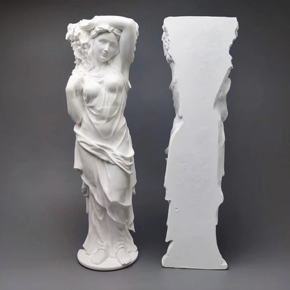 Creative Roman Column Modern Home Decoration Art Plaster Portrait Sketch Statue Ornaments Art Figurine Elegant Room Decoration