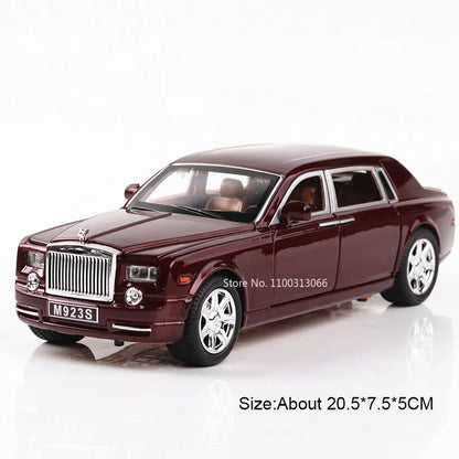 1:24 Rolls Royce Phantom Cullinan Mansory Cars Toys Miniature Models Light Music Pull Back 6 Doors Opened Vehicles Kids Gifts