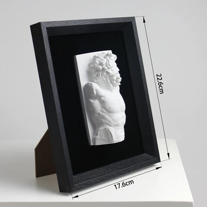 Nordic Figure Sculpture Art Plaster Statue Decorative Painting Room Hanging Painting Living Room Desktop Desk Porch Home Decor