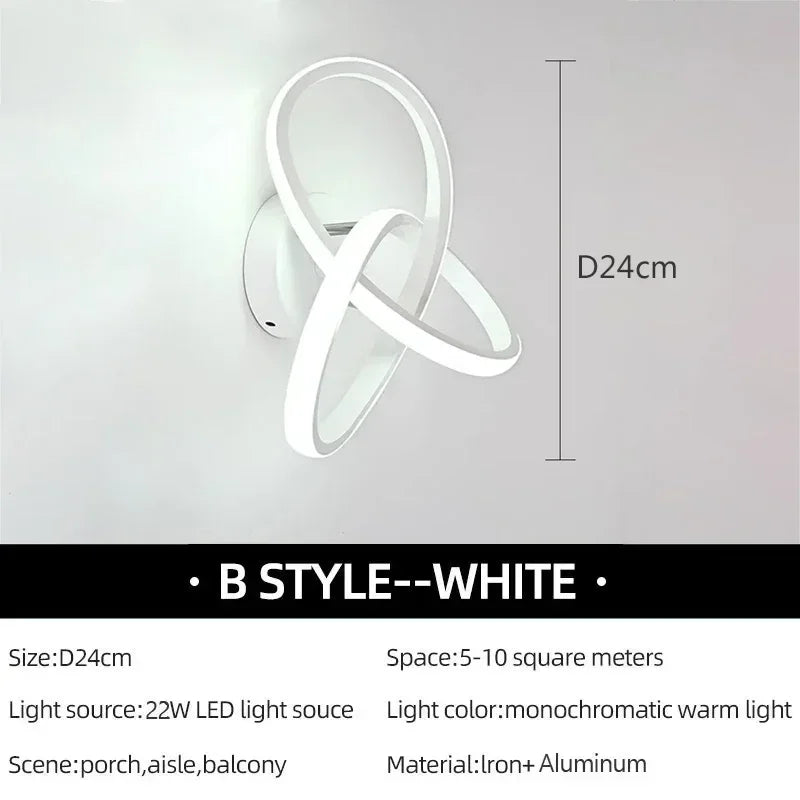 LED Wall Lamp Modern Creativity Ceiling Lights For Bedroom Bedside Living Room Corridor Indoor Home Decoration Lighting Fixtures