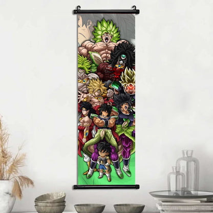 Dragon Ball Goku Poster Painting Birthday Gifts Wall Art Living Room Decoration Paintings Modular Bejita Hanging Scrolls Decor