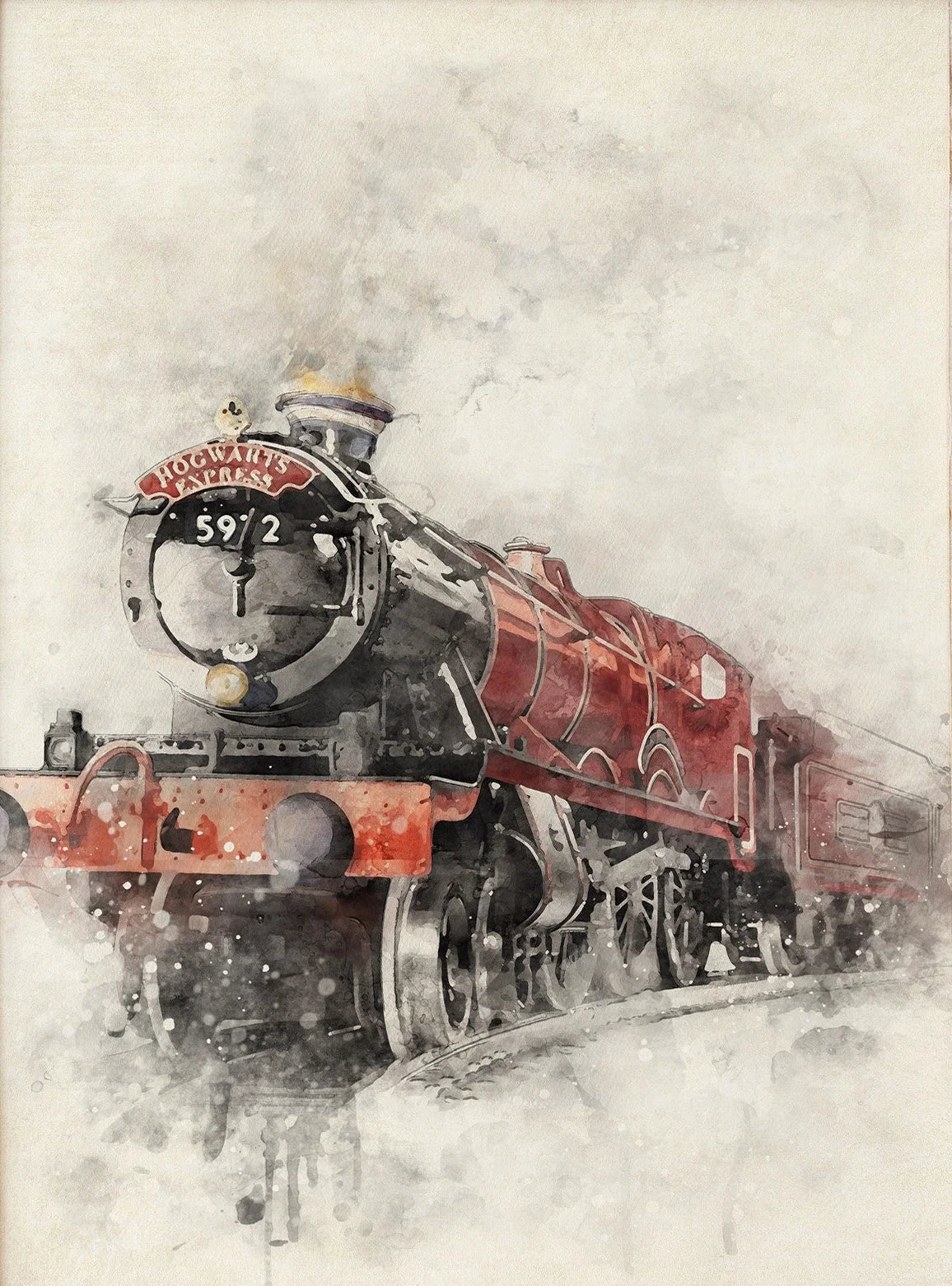 Wizard Inspired H-Hogwarts Poster Owl Magical School Castle Pumpkin House Canvas Painting Nursery Wall Art Kids Room Home Decor