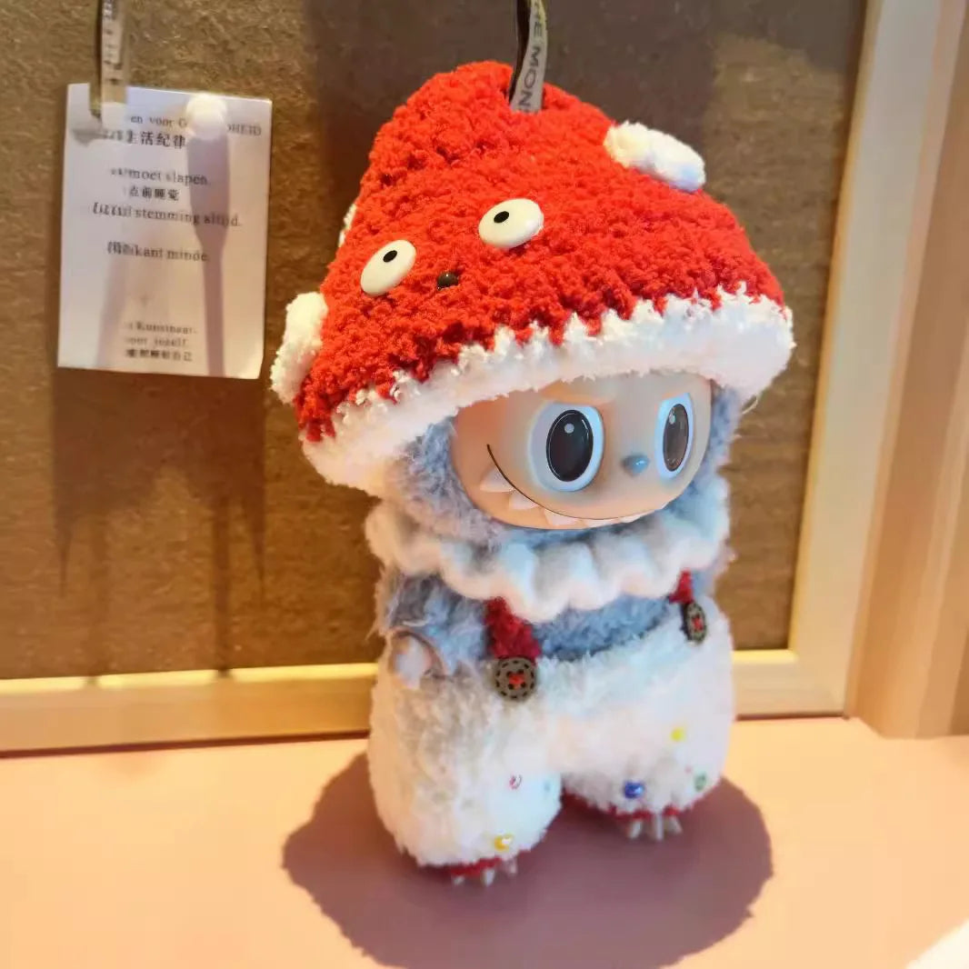 Hot High Quality Lafufu Doll Figure Fashion 17cm Clothes Only Model Doll Little Clothes Color Match Hoodie Ornament Cute Xmas