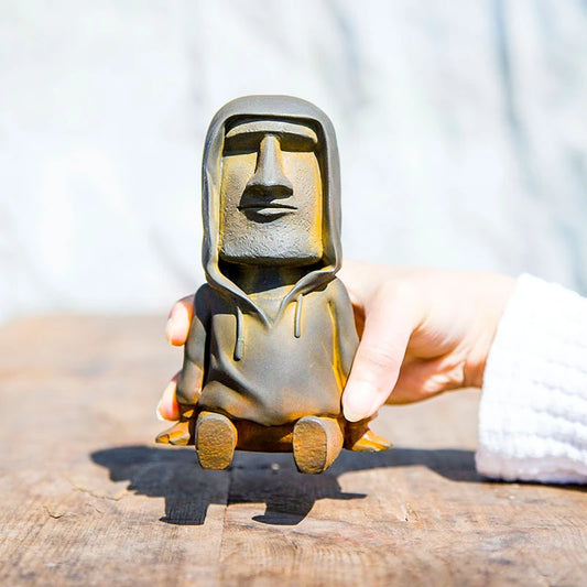 Creative Nordic Imitation Cast Iron Easter Sitting Figure Desktop Ornaments Study Living Room Home Decor Sculpture Ornament