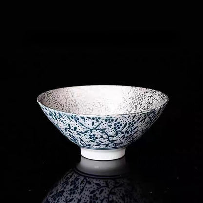 Creative 999 Sterling Silver Master Cup Ceramic Teacups Office Small Tea Bowl Household Handmade Chinese Kung Fu Drinkware