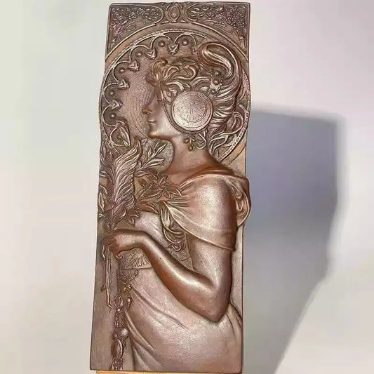 European Decorative Ornament Synthetic Stone Crafts Desk Ornament Home Relief Study Room Statue Collectible Modern Art Sculpture