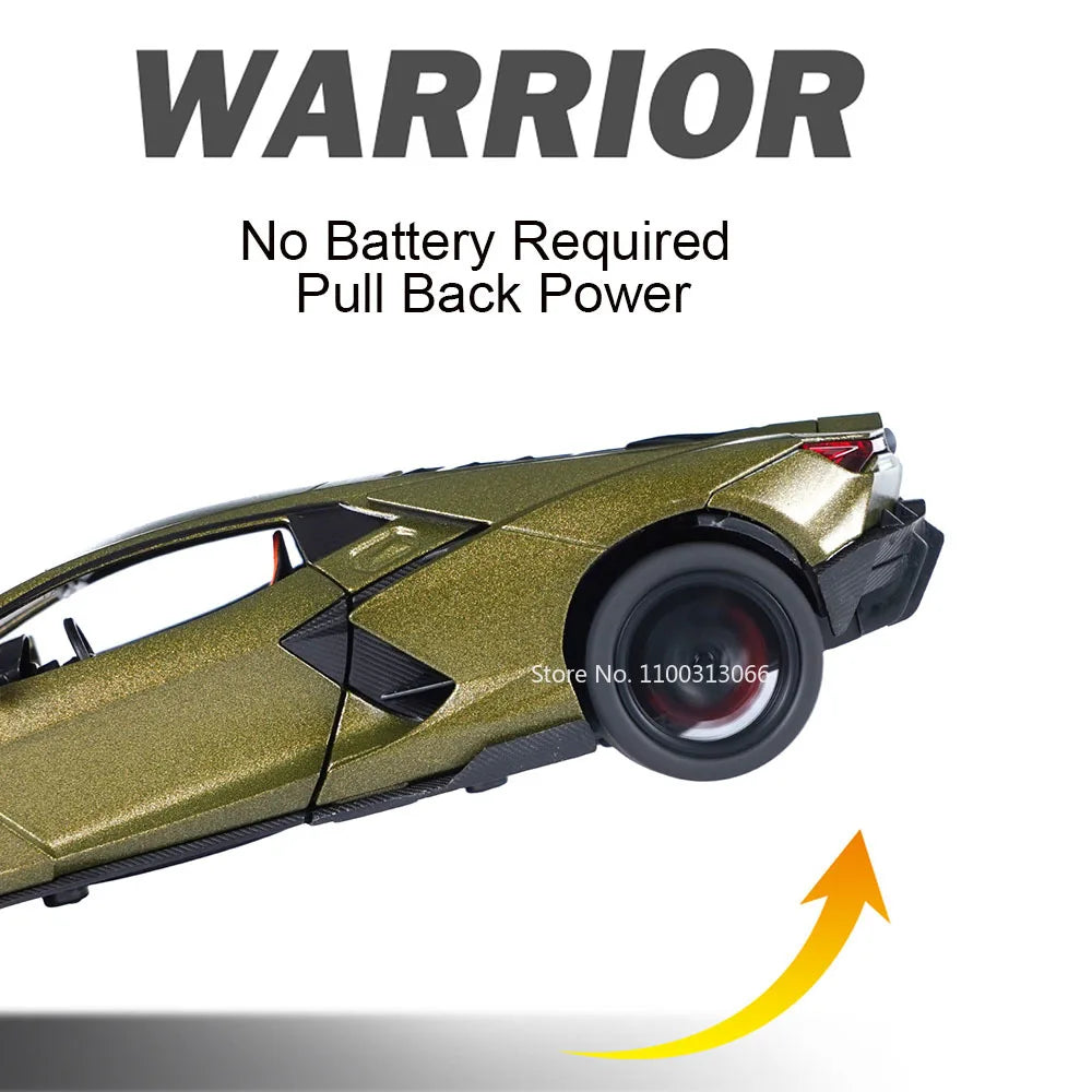 1/32 Alloy Aventador Cars Model Toy Doors Opened Vehicles Rear Wheel with Pull Back Function Simulation Toys for Boys Kids Gifts