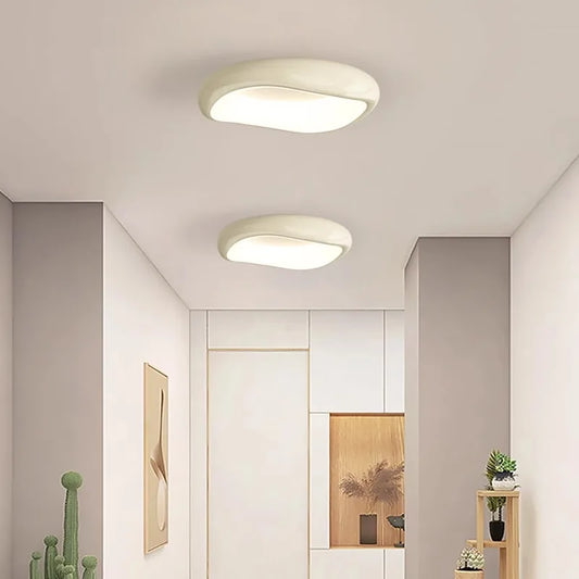 Modern Bedroom Ceiling Light Home Decorate Nordic Creative Balcony Corridor Lamps Living Room Cream Style LED Lighting Fixtures
