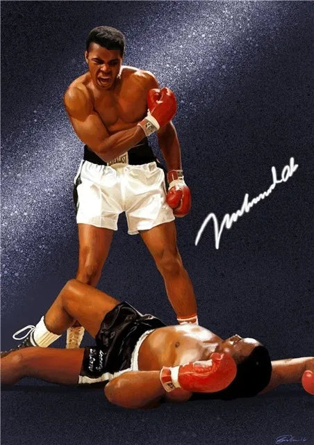 Boxing Mike Tyson Wall Art Painting Star Posters Prints Canvas Painting Print Pictures for Living Room Decoration Cuadros