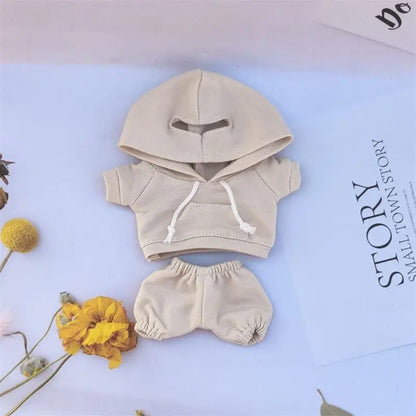 Lafufu Casual Sweatsuit Set - Comfy Lafufu Clothes for 15/17cm Dolls Featuring Ribbed Hem Details