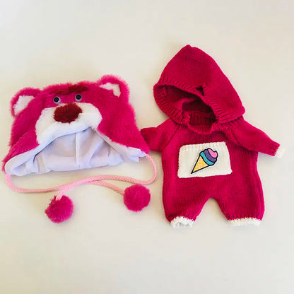 30cm Doll Lina Doll Clothes Plush Toy Set Teddy Bear Kawaii Anime Accessories Dress Up Cute Cartoon Friends Holiday Gift