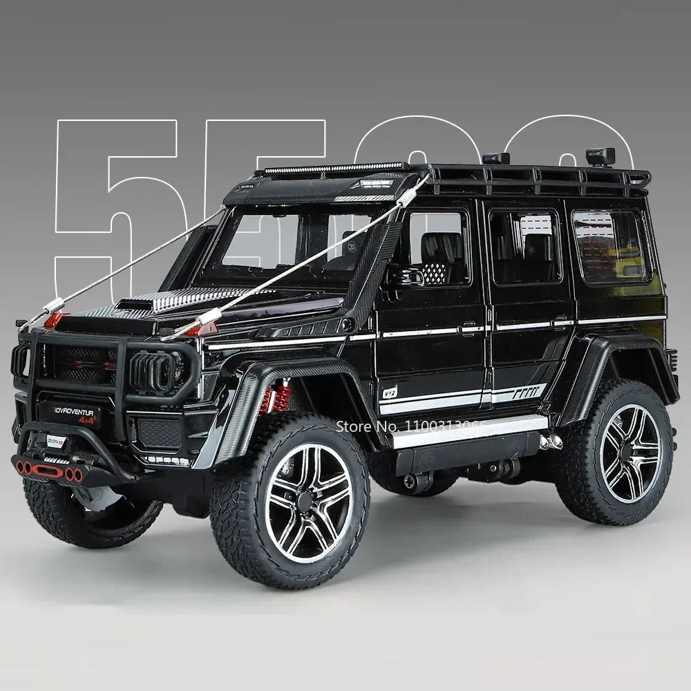 1:24 Metal G550 G800 Models Cars Toys Adventure Edition Light Sound Off-road Wheel Pull Back SUV Vehicle Children Birthday Gifts