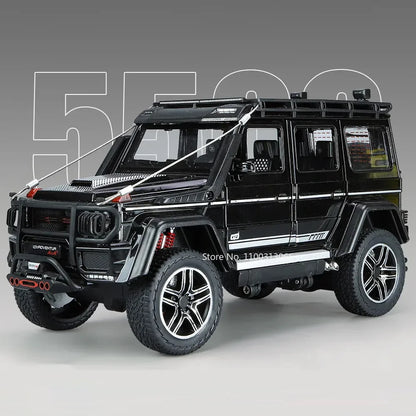 1:24 Metal G550 G800 Models Cars Toys Adventure Edition Light Sound Off-road Wheel Pull Back SUV Vehicle Children Birthday Gifts