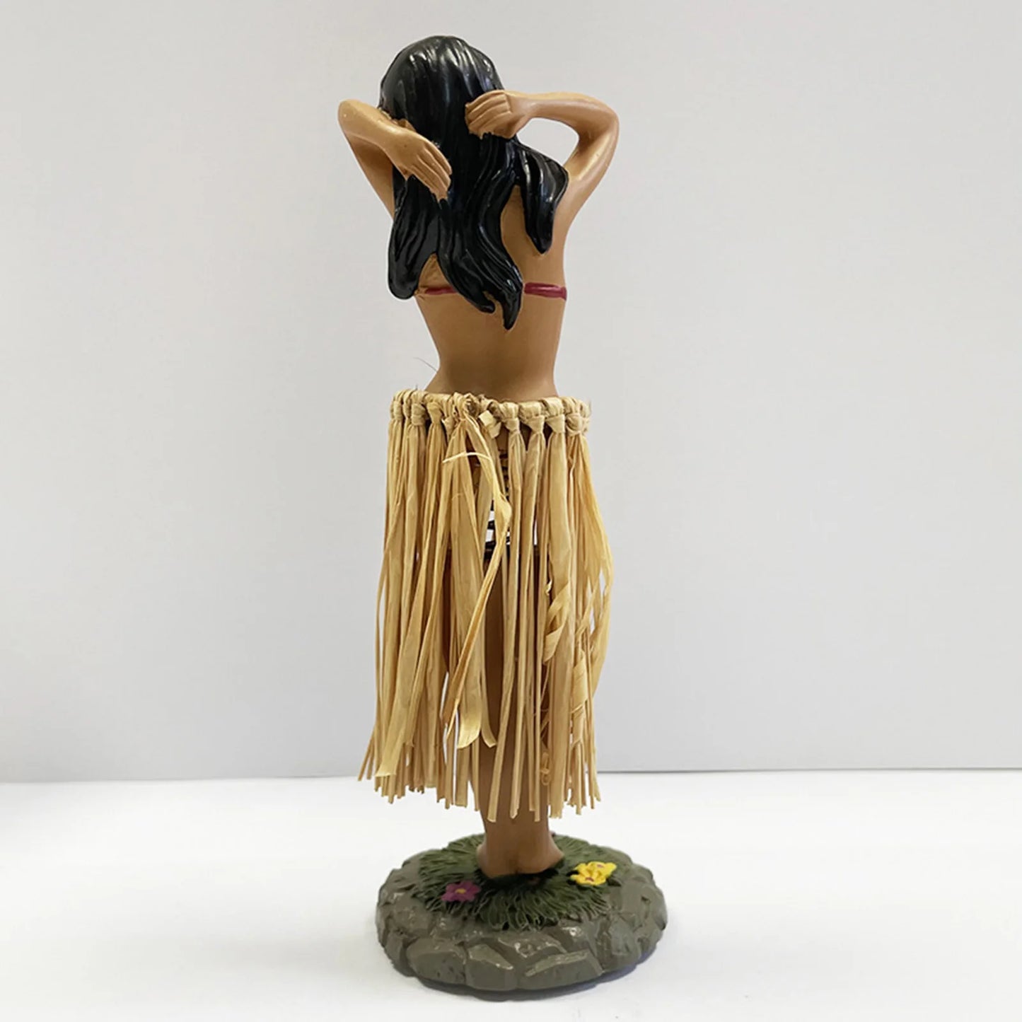 Danse fille hawaïenne tableau de bord poupée danseuse Style Vintage Collection Figurines tableau de bord Bobbleheads pour décor de tableau de bord de voiture