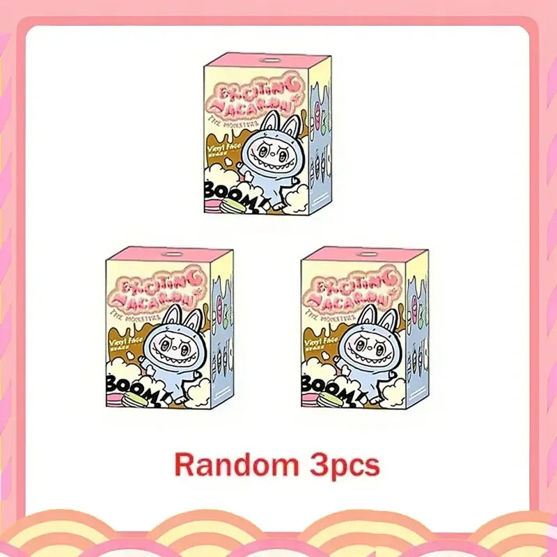 New For labub The Monsters Blind Box Exciting Macarons V3 Big Energy Vinyl Toy Have A Seat Cute Figure Collection Birthday Gifts