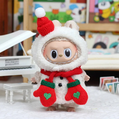 Christmas Gifts 17cm Lafufu Vinyl Dolls Pendants Doll Monster Series Handmade Custom Blind Box Mysterious Box Keychain Gifts
