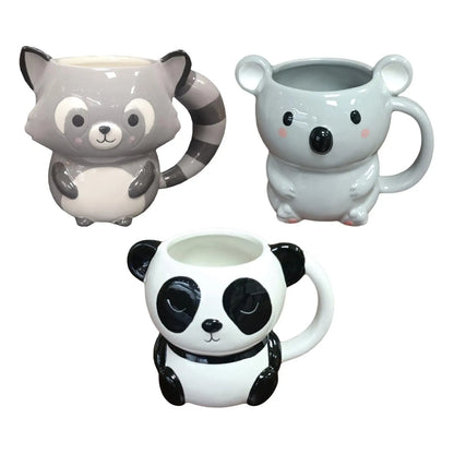 Cute Coffee Mug Porcelain Mug Funny Animal Porcelain Cup Morning Tea Milk Mug for Xmas Birthday Present Women and Men Family