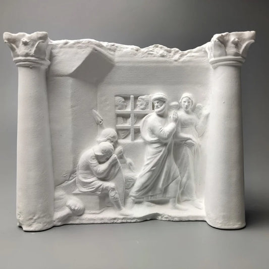 Nordic Art Retro Relief Ornaments Plaster Figure Sculpture Decoration Ornaments Art Home Luxury  Modern Living Room Figurines