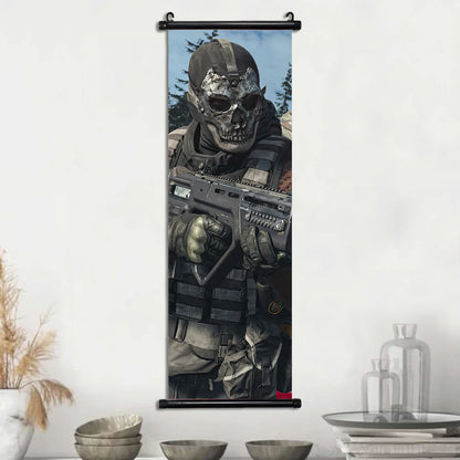 HD Hanging Scroll Call Of Duty Painting Modern Wall Artwork Simon Riley Picture Print Canvas Game Poster Home Decor Living Room