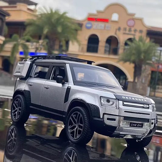 1:24 Land Rover Defender AITO M9 Toys Cars Models Light Sound Rubber Tires Vehicles Pull Back Miniature Car Child Adult Gifts